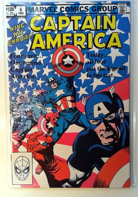 Captain America Annual #6 Marvel (1982) VF+ 1st Series 1st Print Comic Book