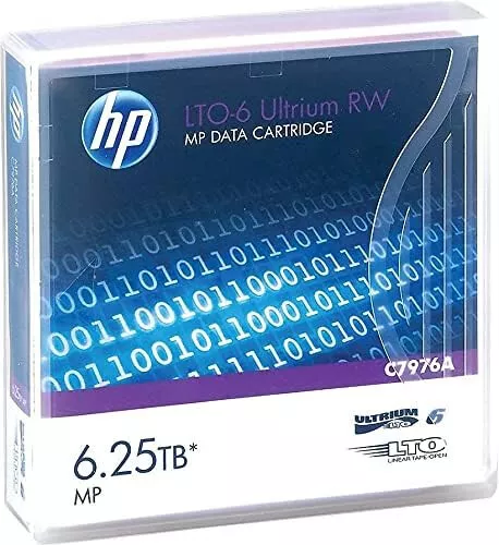 Hewlett-Packard Enterprise C7976A 6,25TB MP RW-Datenkassette LTO-6 Ultrium