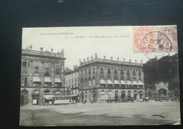 CPA 54 NANCY - La Place Stanislas et le Theatre