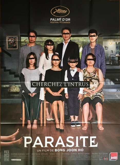 Affiche Cinéma PARASITE 120x160cm Poster / Bong Joon Ho / Song Kang-Ho CANNES