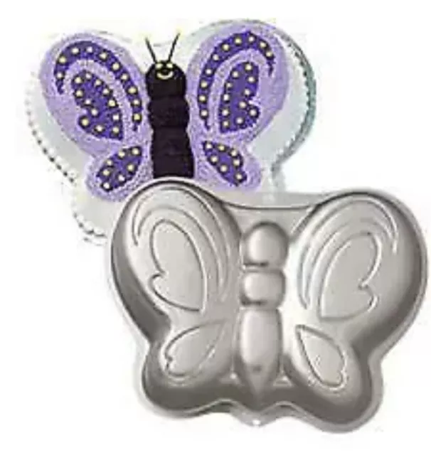 Wilton Butterfly Cake Pan, Aluminium, 26 x 30 x 5 cm BNWOB