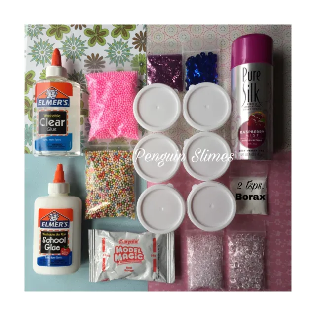 DIY SLIME KIT SLIME SUPPLIES Make your own Clear,Fluffy, Butter, Glitter  Slimes! $20.99 - PicClick