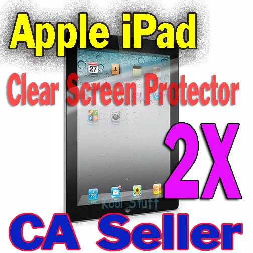 2X Clear Screen Protector Apple New iPad iPad2 iPad 2 iPad3 iPad 3