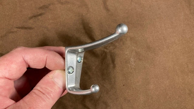 Ives Coat Hat Wall Door Hook with Screws MCM Design Aluminum