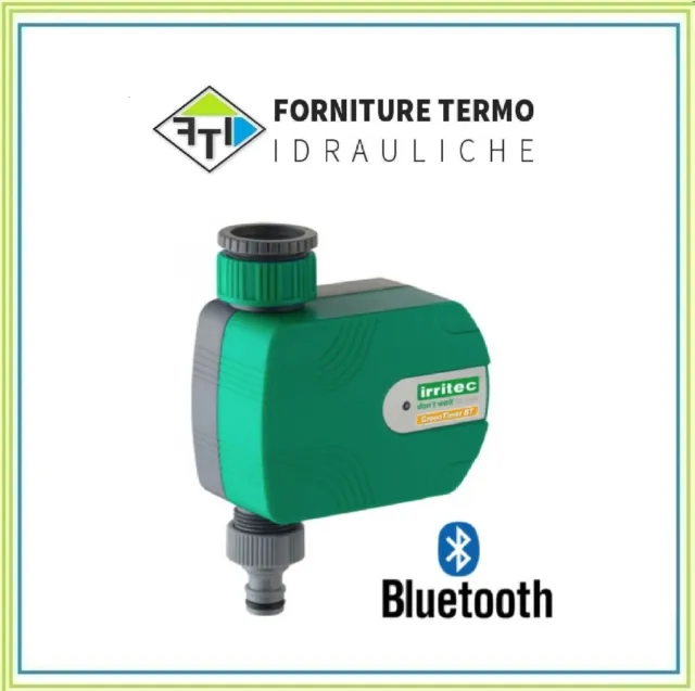 Programmatore Centralina Irrigazione Bluetooth Da Rubinetto A Pile Green Timer