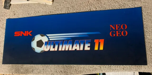 Original 26-9.5” Translight Ultimate 11 Neo Geo arcade sign marquee IF15H