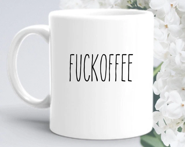 F@ck Off Mug F@ckoffee Coffee Mug Lover Funny Mugs Swearing Gifts Rae Dunn