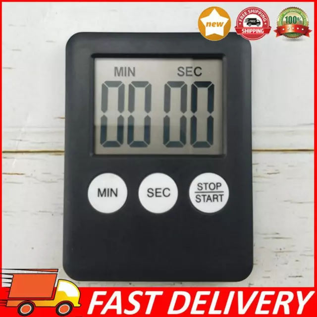 Digital Electronic Kitchen Timer LCD Display Sports Alarm Clock for Home Kitchen