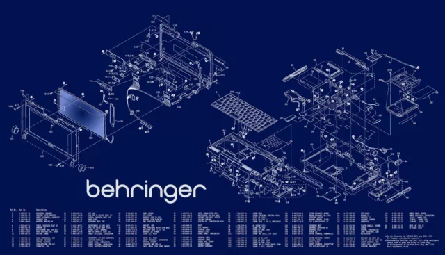Comprehensive Behringer service, user manuals and schematics