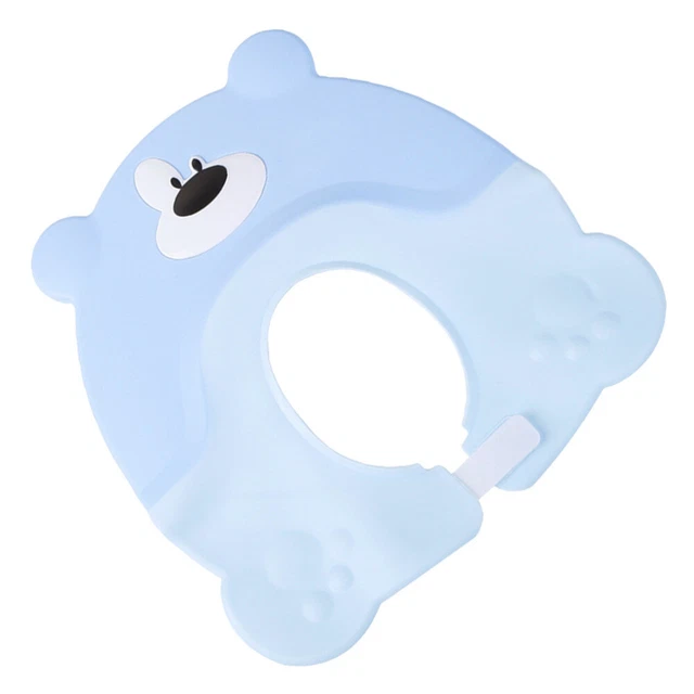 1 pieza Shampoo Cap Soft Cartoon Oso Protector de oído de baño ajustable para niños