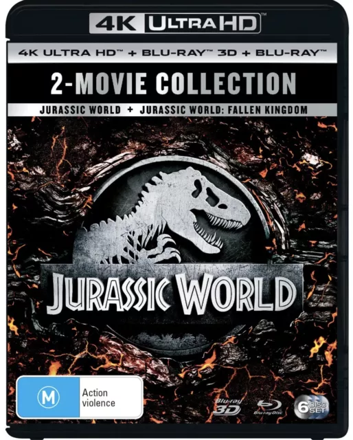 Jurassic World / Fallen Kingdom (4K Ultra HD/Blu-ray 3D) New & Sealed - Region B