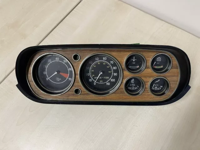 Ford Mk 1 Escort UK 6 dial dash Gauge Cluster 1300e GT XL SPORT etc wood effect