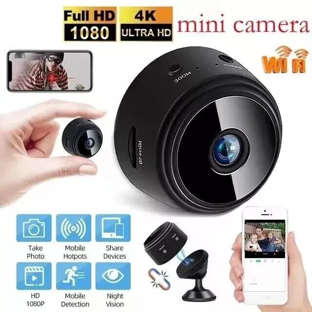 ✅ Mini Caméra Surveillance WiFi HD 1080 Micro Enregistreur Vocal Sans Fil
