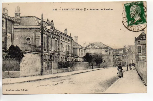 SAINT DIZIER - Haute Marne - CPA 52 - Avenue de Verdun
