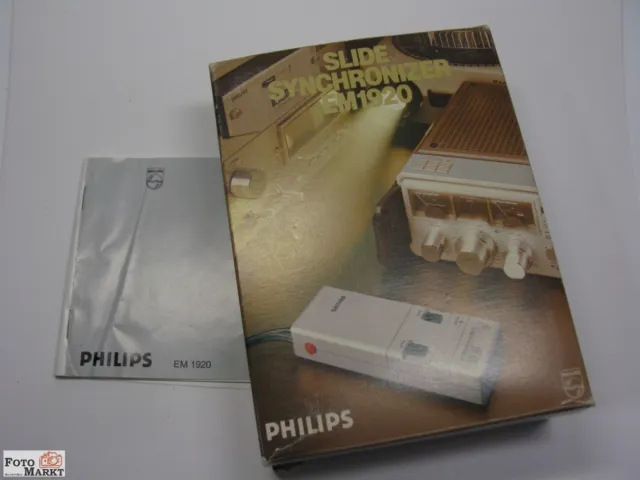 Philips Deslizante Syncronizer EM1920 para Proyector de Diap. Dia-Vertonung Con
