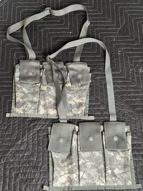 2 Pack Of 6 Magazine Bandoleers US Army Surplus Ammunition Resupply Carry Slings