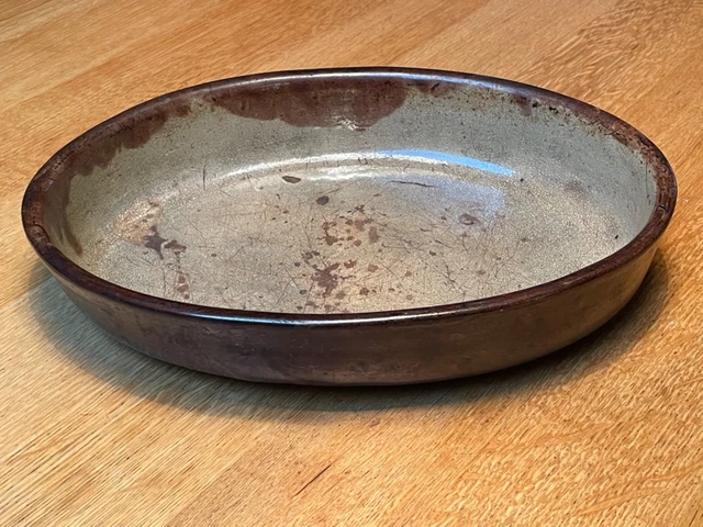 Terrine Ancienne En Terre Cuite Vernissée - XIXe Siècle - Provence - Ovale 30 Cm