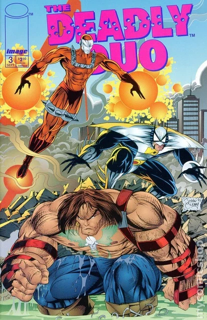 Deadly Duo #3 VF 1995 Deadly Duo 2nd Series Stock Image