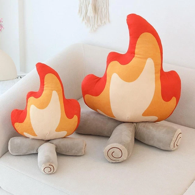 Divertente simulazione falò peluche giocattolo imbottito morbido cartone animato pavimento camera xp T4S5
