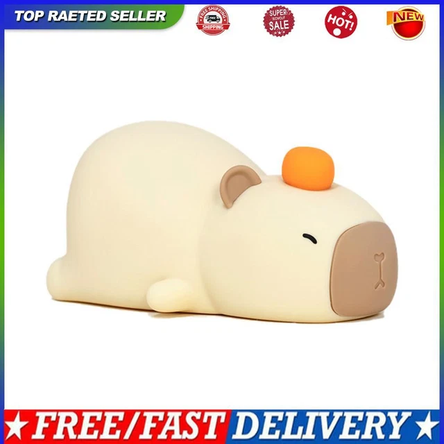 CAPYBARA NIGHT LIGHT Cute Touch Lamp 2 Gear Silicone Sleeping Light For