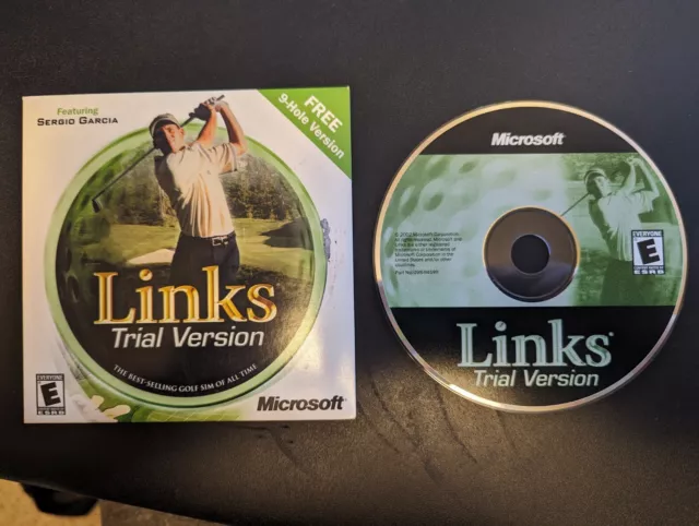 Links Trial Version PC DEMO 9-Hole Featuring Sergio Garcia DVD Microsoft Golf
