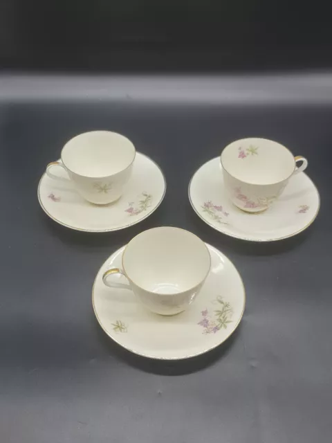 Edelstein Bavaria Cup Saucer Set Of 3 Floral Germany