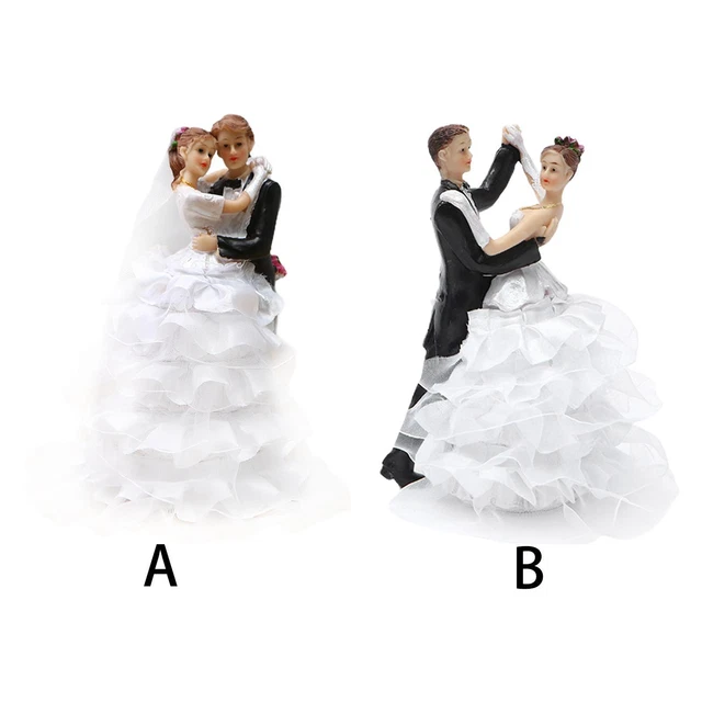 Figurines de Couple Nordique Statue En Résine Sculpture de Cadeau