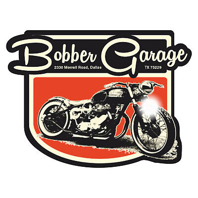 Set Bobber Oldschool Aufkleber Sticker Motorrad Rockabilly Retro Chopper Harley 