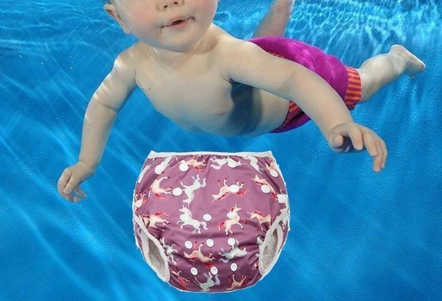 Diaper Cover Baby Swimming Waterproof Cloth Nappy Adjustable Pant Infant Toddler 2