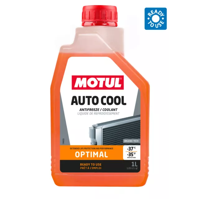 1 Litro Motul Auto Cool Optimal Liquido Refrigerante Antigelo Motore Radiatore