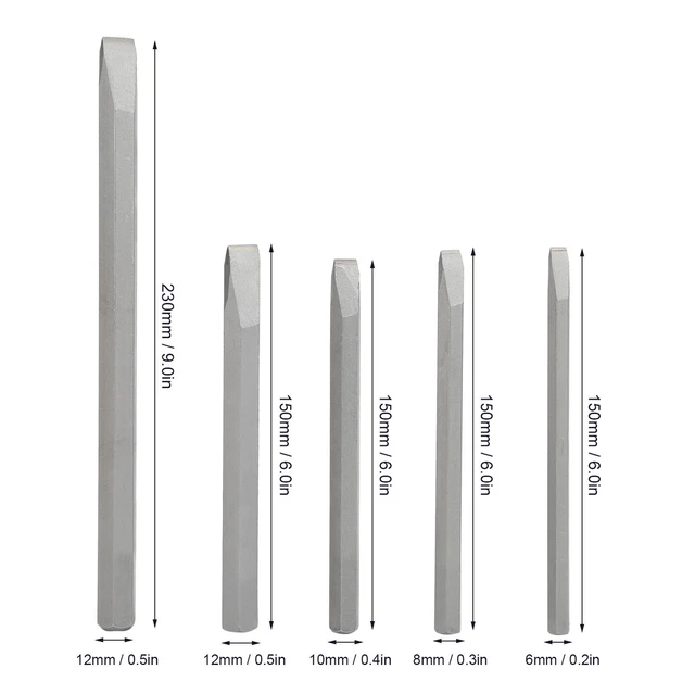 Alloy Chisel 5Pcs Alloy Chisel Set Woodcarving Chisel Steel Chisel Set