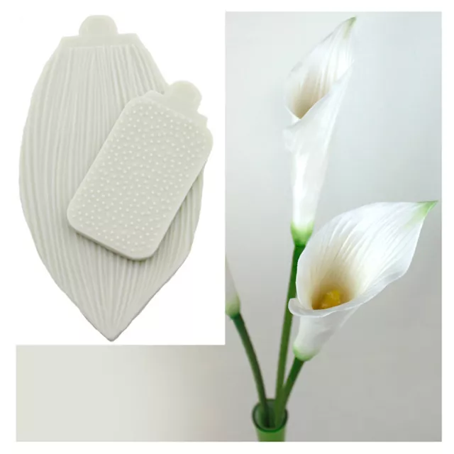 Super Large Calla Lily & Tulip Leaf Vein Silicone Mold Cake Decorating Food ToFE