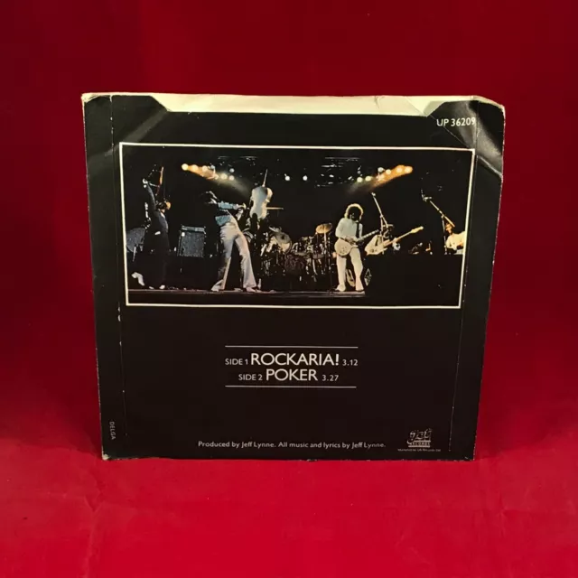 ELECTRIC LIGHT ORCHESTRA Rockaria! 1977 UK 7" vinyl Single original 45 ELO Poker 2