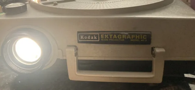 Vintage Kodak Ektagraphic AF-2 Slide Projector with Tray tested and works
