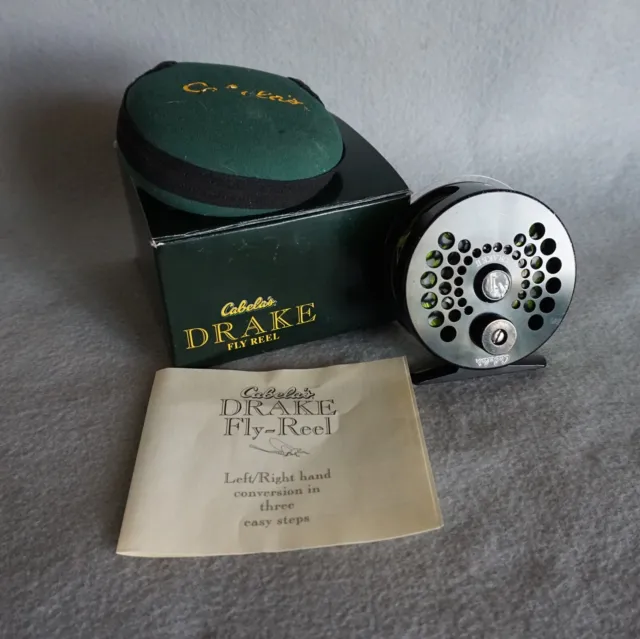 CABELAS DRAKE II Fly Reel Lined w/ Original Box & Pouch $70.50 - PicClick