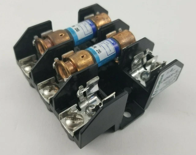 Littelfuse LH25030-3S fuse block with 2 PLNR fuses. Used. Fast shipping!!!