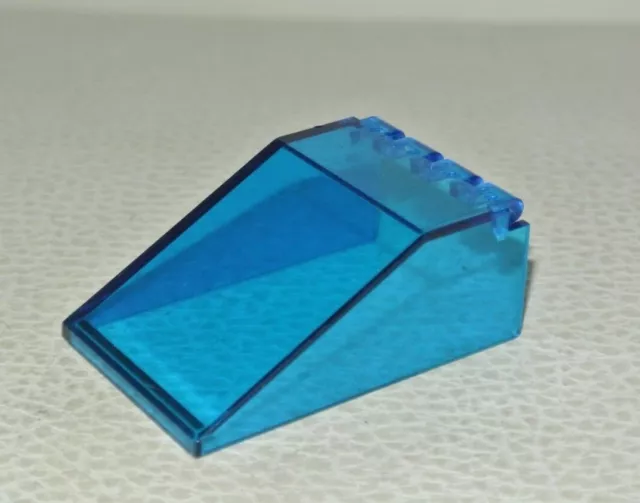 LEGO Space: Windscreen 6 X 4 x 2 - 4474 Trans-Bleu Dark - Set 6783 6980 6990