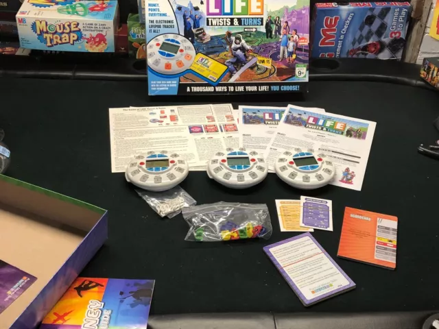THE GAME OF LIFE TWISTS AND TURNS by MB GAMES Choose spare piece or full  game