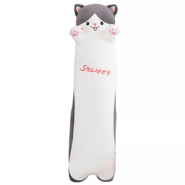 Cute Plush Cat Doll Soft Long Sleeping Stuffed Pillow Cushion Adults Kids Gift