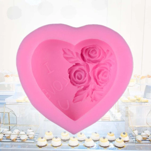 Set Di 3 Stampi In Silicone Per Decorazione Torte: Rose, Farfalle E Foglie (36 Cavità) Per Fondente, Cioccolato E Pasta Di Zucchero