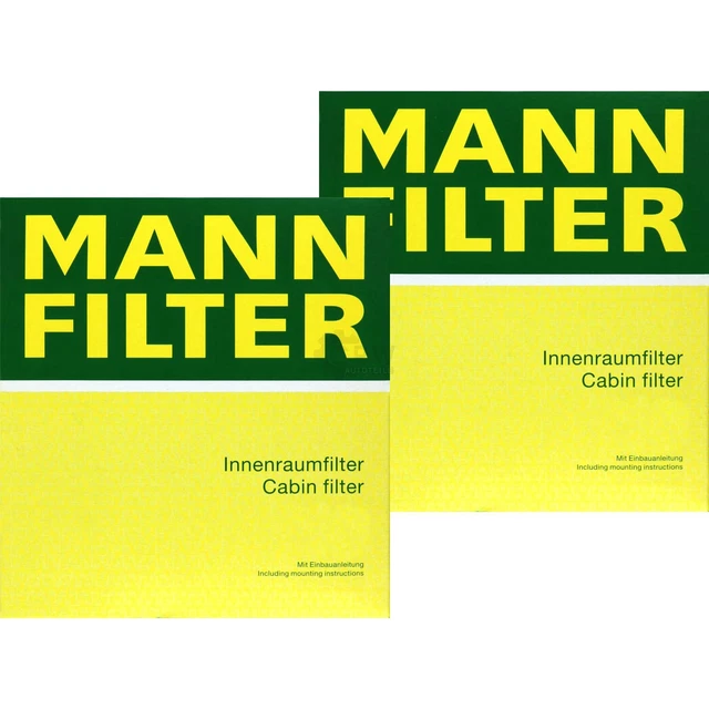 MANN-FILTER FP 2418-2 Lot De 2 Filtres D'Habitacle FreciousPlus - Protection Bio-Fonctionnelle Premium