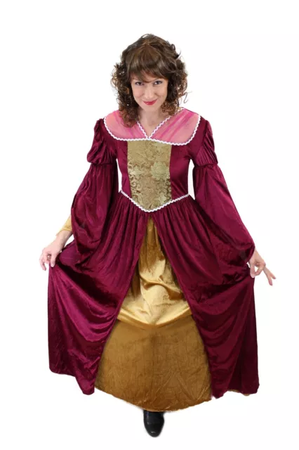 Aufwändiges Kostüm Damenkostüm Mittelalter Edelfrau Gothic Cosplay Märchen L003