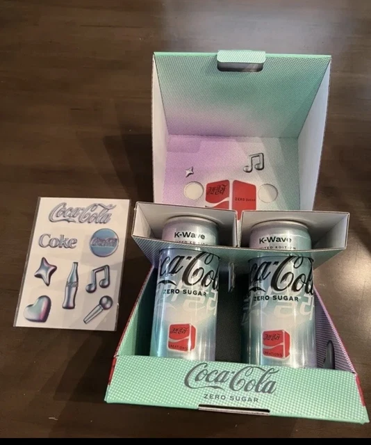 COCA-COLA ZERO SUGAR K-Wave Very Limited Edition Specialty Box Ships ...