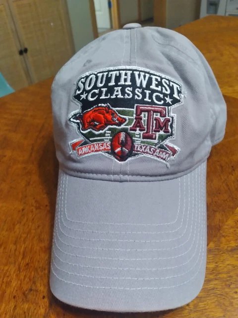 2009 Womens Razorback Texas A&M Hat Southwest Classic Inaugural Game Football