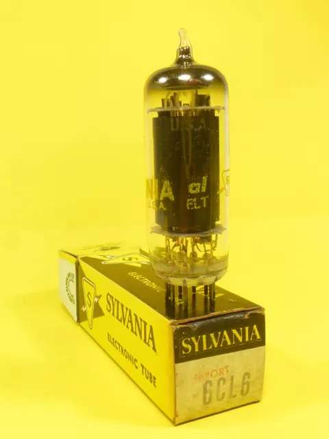 one radio tube valve lampe 6D4 Sylvania boxed never used NOS & NIB