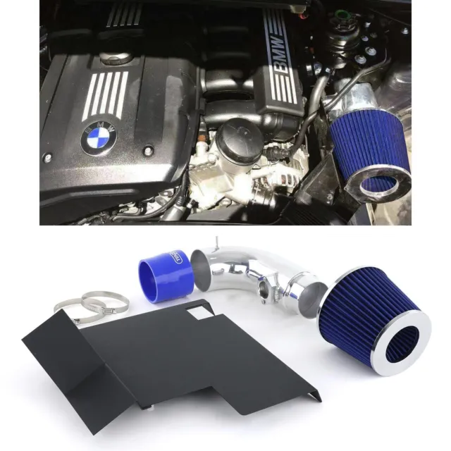Kit aspirazione aria con filtro aria sportivo blu Tenzo-R adatto per BMW E90 E92