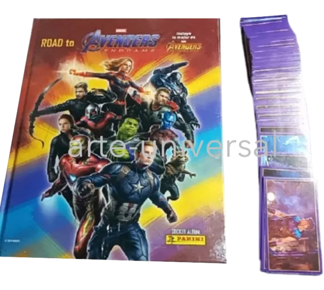 Hardcover Album Complete Full Sticker Collection Road to Avengers Endgame PANINI 3