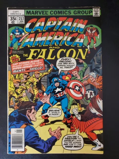 Captain America # 217, 1st Quasar aka Marvel Man! MARVEL COMICS BRONZE AGE KEY