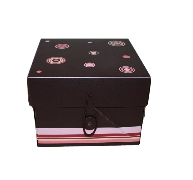Caja de almacenamiento de fotos Creative Memories 7,5 x 7,5 x 5,25 3 cajas interiores nuevos divisores