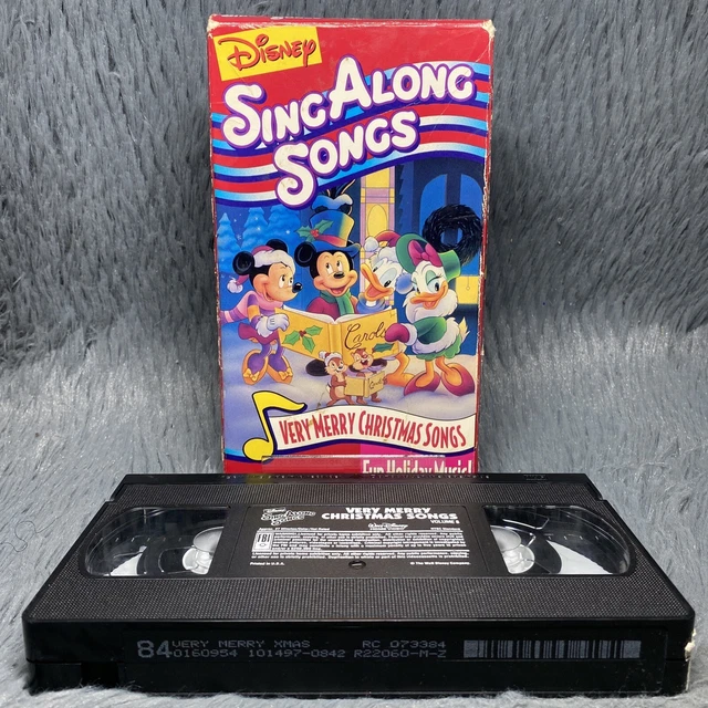 Disneys Sing Along Songs Very Merry Christmas Songs Vhs Tape 1997